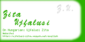 zita ujfalusi business card